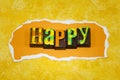 Happy life be thankful choose joy lifestyle smile nice Royalty Free Stock Photo