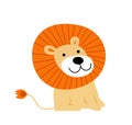 Happy lion cartoon