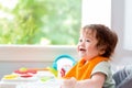 Happy little baby boy with a big smile Royalty Free Stock Photo