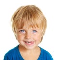 Happy little boy isolated Royalty Free Stock Photo