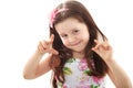 Happy little girl smiling Royalty Free Stock Photo