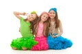 Happy little girls Royalty Free Stock Photo