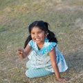 Happy little Indian girl