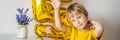 Happy little kid boy celebrating his birthday and blowing candles on homemade baked cake, indoor. Birthday party for Royalty Free Stock Photo