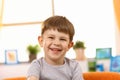 Happy little kid laughing Royalty Free Stock Photo