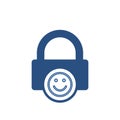 Happy lock office icon