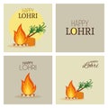 Happy lohri background Royalty Free Stock Photo