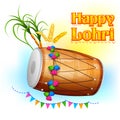 Happy Lohri background Royalty Free Stock Photo