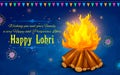 Happy Lohri background Royalty Free Stock Photo