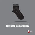 Happy Lost Sock Memorial Day Royalty Free Stock Photo