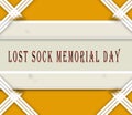 May month, day of May. Lost Sock Memorial Day , on yellow Background Royalty Free Stock Photo