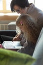 Happy loving family. Grandmother and grandchild spending time together Royalty Free Stock Photo