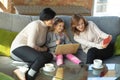 Happy loving family. Grandmother, mother and daughter spending time together Royalty Free Stock Photo