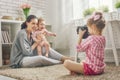 Happy loving family Royalty Free Stock Photo