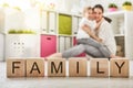 Happy loving family Royalty Free Stock Photo