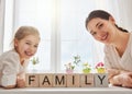 Happy loving family Royalty Free Stock Photo