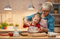 Homemade food and little helper Royalty Free Stock Photo