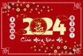 Happy lunar new year 2024, Vietnamese new year, chinese new year, Year of the Dragon