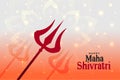 Happy maha shivratri hindu festival background design