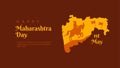 happy maharashtra day banner template