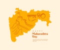 happy maharashtra day poster template