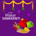 Happy Makar Sankranti. Royalty Free Stock Photo
