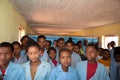 Happy Malagasy school children in classroom Royalty Free Stock Photo