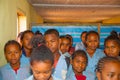 Happy Malagasy school children in classroom Royalty Free Stock Photo