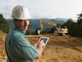 Happy male engineer Royalty Free Stock Photo