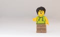 Happy male Lego figure