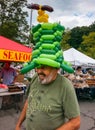 Happy Man at Farmer's Market Community Event