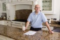 Happy man in modern kitchen Royalty Free Stock Photo