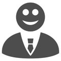 Happy Manager Flat Icon