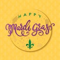 Happy Mardi Gras greeting card Royalty Free Stock Photo