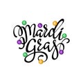 Happy Mardi Gras greeting card