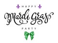 Happy Mardi Gras greeting card Royalty Free Stock Photo