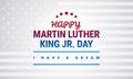 Happy Martin Luther King Day national holiday banner design