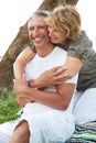 Happy mature couple outdoors Royalty Free Stock Photo