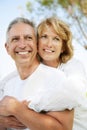 Happy mature couple outdoors Royalty Free Stock Photo