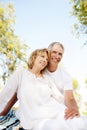 Happy mature couple outdoors Royalty Free Stock Photo