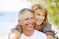 Happy mature couple outdoors Royalty Free Stock Photo