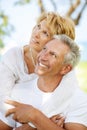 Happy mature couple outdoors Royalty Free Stock Photo