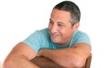 Happy mature man smiling Royalty Free Stock Photo