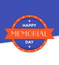 Happy Memorial Day card design Royalty Free Stock Photo