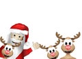 Happy Mery Christmas Faces Royalty Free Stock Photo