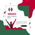 Happy Mexico National Day Vector Template Design Illustration
