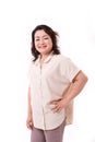 Happy middle aged asian woman Royalty Free Stock Photo