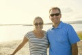 Happy middle aged couple enjoying an evening together Royalty Free Stock Photo