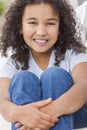 Happy Mixed Race African American Girl Child Royalty Free Stock Photo
