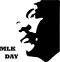 Happy MLK Day. Patriotic vector illustration